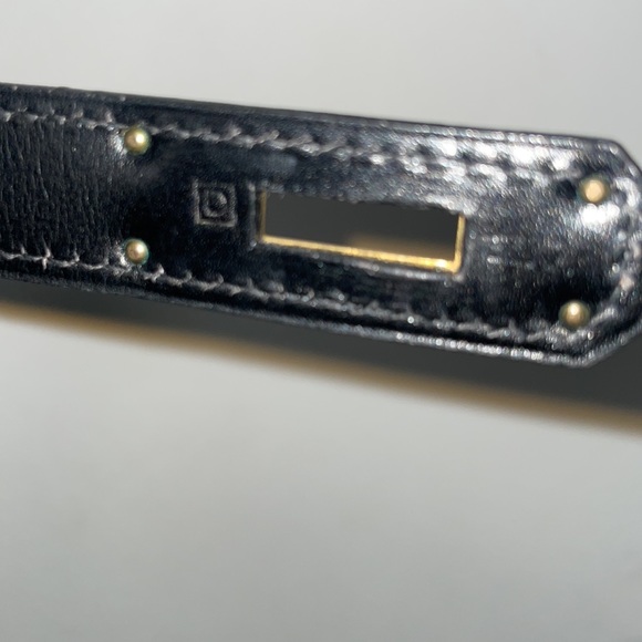 Hermès Kelly Sellier 28 Black Box Calf - Picture 8 of 12